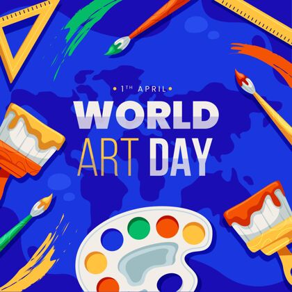 国际平面世界艺术日插画美术艺术艺术家