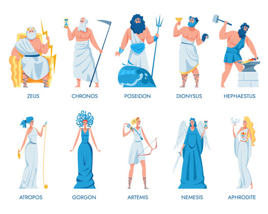 女神古希腊众神集集插图宗教神古老