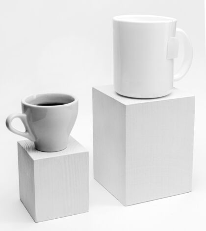 杯子模拟杯茶茶叶模型模型茶叶