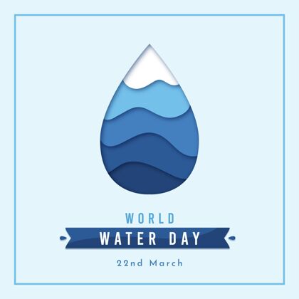 环境平面设计世界水日活动3月22日生态地球