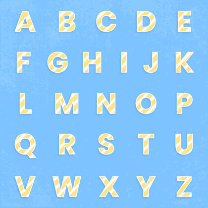 字母Abc字体集回到学校大写字母英文字母