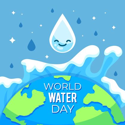 平面设计平面设计世界水日插画传统世界水日节日