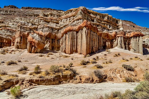 地标美丽的景观红岩峡谷国家公园在坎蒂尔 加利福尼亚州 美国美国户外岩石