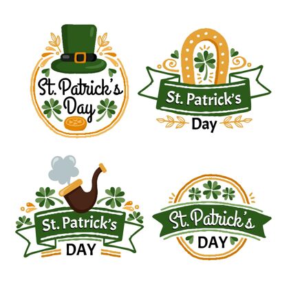 爱尔兰圣帕特里克日徽章系列徽章传统节日