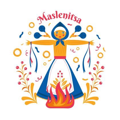 平面设计平面设计中的Maslenitsa插图宗教东方插画