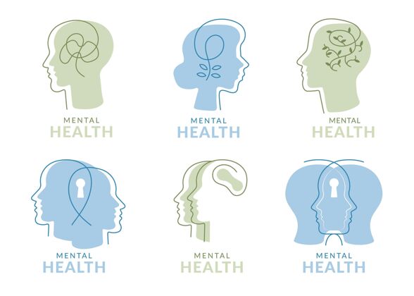 收集平面心理健康标志收集企业标志品牌