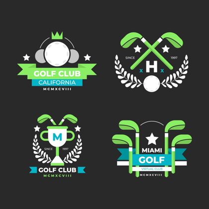 公司平面设计高尔夫标志系列品牌商业标识品牌