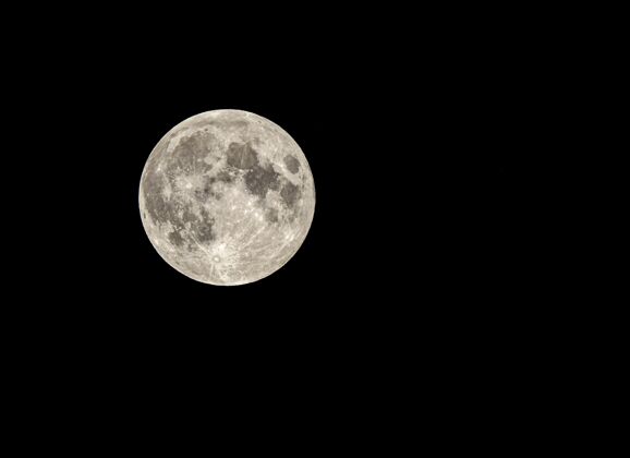 天文学迷人和美丽的满月在黑暗中发光-伟大的壁纸夜月圆