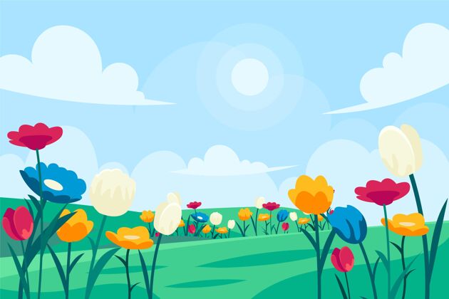 网页模板平面设计春季景观网页模板花卉景观
