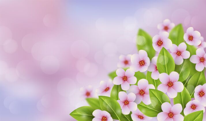 美丽复制空间春季花卉背景开花春天季节