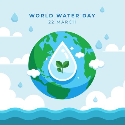 设计世界水日活动风格世界水日庆典