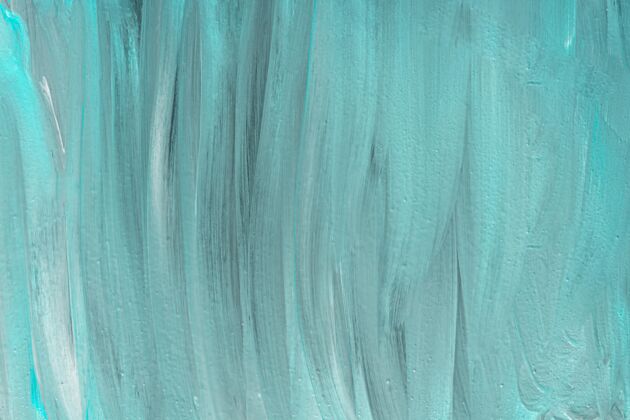 颜料抽象的蓝色笔触平放在表面粘度稠度笔划