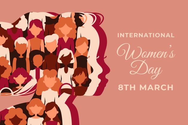 女人国际妇女节庆祝平面设计女人味