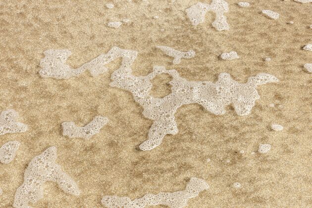 结构沙滩和水的顶视图材料水平表面