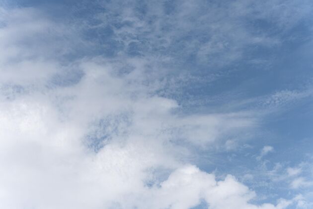 风平静的自然云的蓝色梯度自然复制空间云景