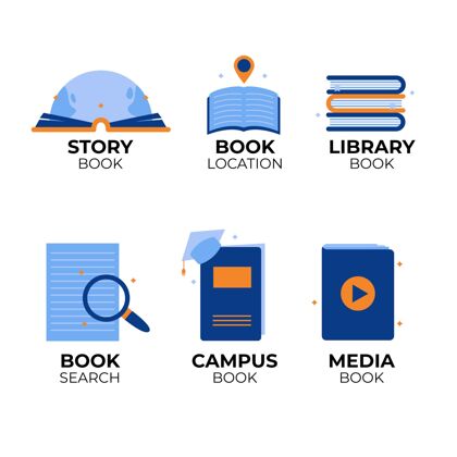 教育平面设计书标志集Logo收藏图书