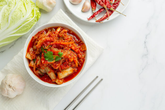 营养泡菜可以在碗里吃调味品风味韩国