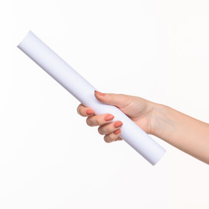 影子白色圆柱体的道具在女性手上就白了提供手指出售