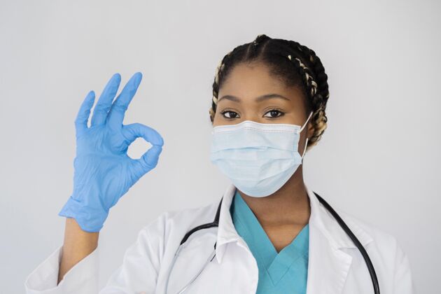 护理特写医生表示赞同职业科学外科口罩