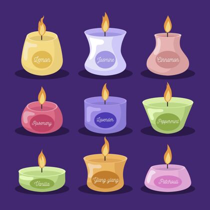火平面设计香味蜡烛系列装饰蜡烛包装