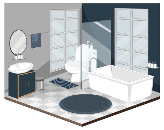 浴室浴室室内家具现代风格结构卫生间淋浴