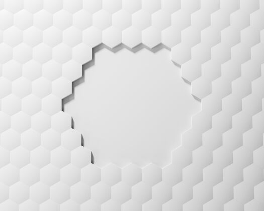 几何背景创意背景与白色形状极简抽象背景