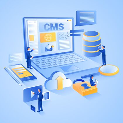 代码等轴测cms概念与笔记本电脑Cms系统开发人员