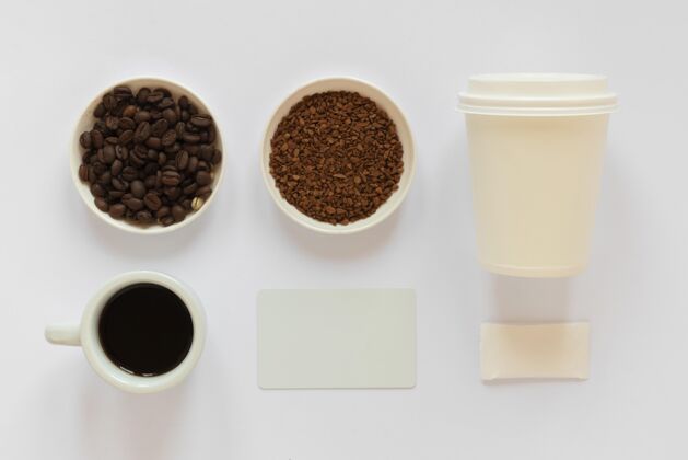 咖啡咖啡概念模型俯视图饮料饮料水平