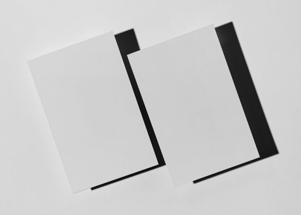 企业标识两张带有浮雕盲文的名片的俯视图向问文字