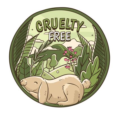 动物残酷自由和素食主义的概念免费生态插图