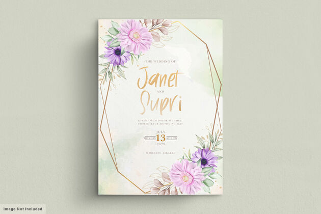 植物用柔软的菊花做成的结婚卡片收集无缝装饰