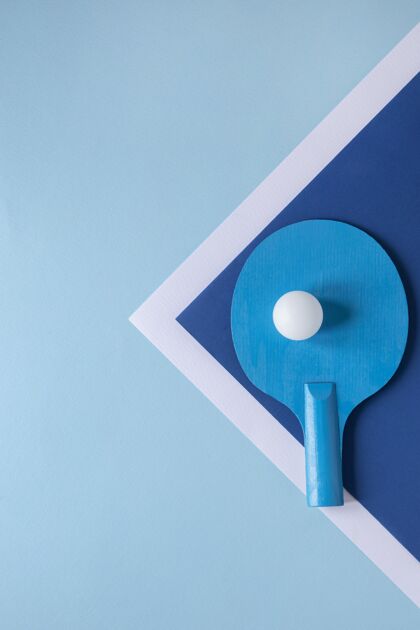 乒乓球乒乓球和球拍的平放生活分心运动