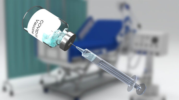 关系三维渲染的医疗与疫苗疫苗图像对散焦病床外科手术医院远离