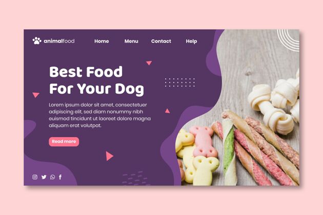 动物动物食品登录页模板登陆页网页宠物