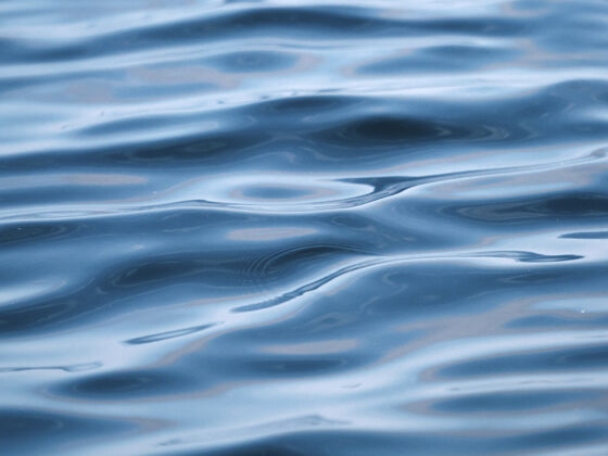 表面蓝色海面特写水海深